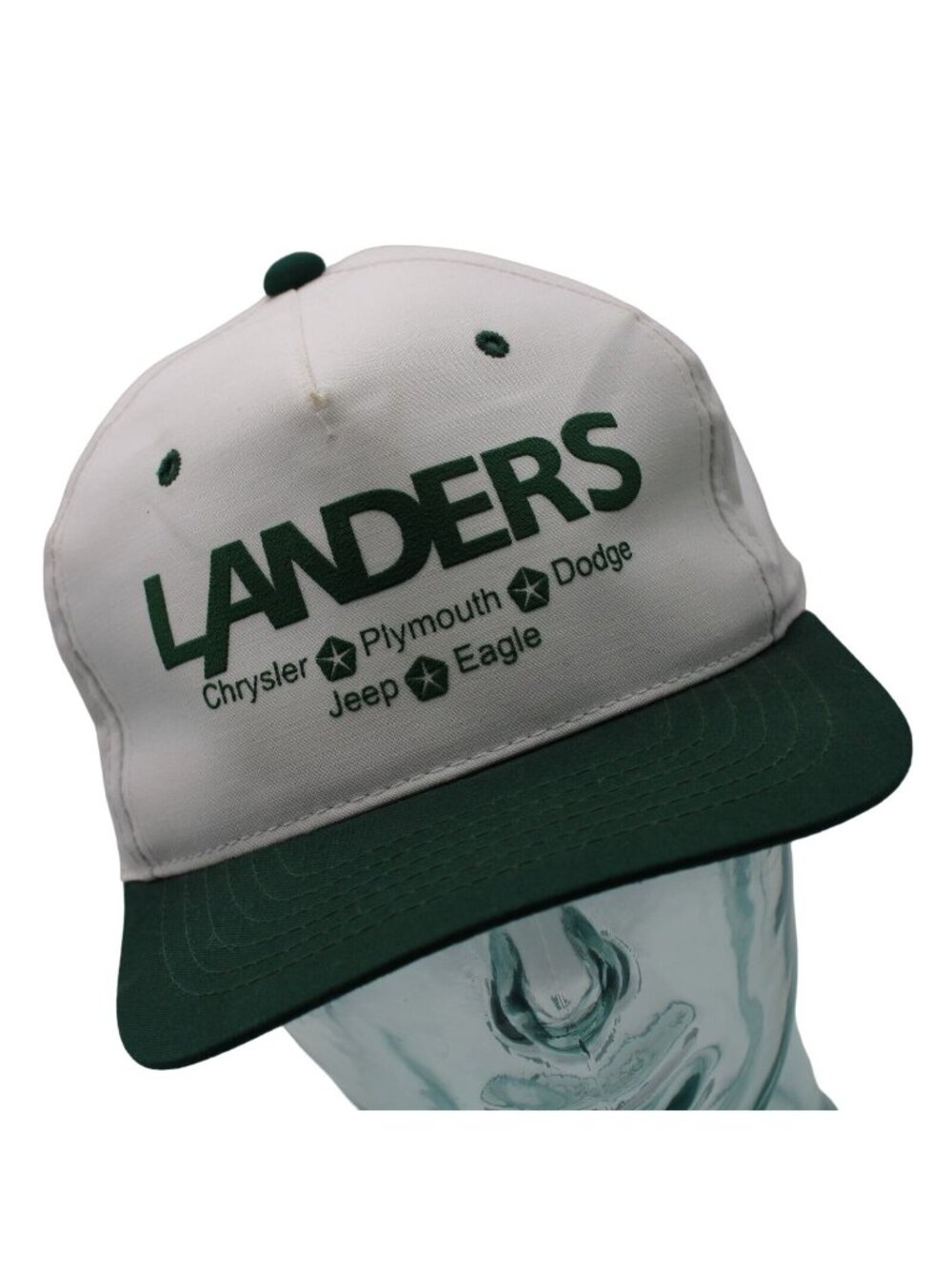 Landers Chrysler Plymouth Dodge Jeep Eagle Dealership Arkansas Snapback Hat Vtg